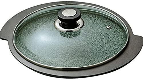 Buy J-kitchens 34.5cm Korean flat stone pot black (with glass lid) for IH  from Japan - Buy authentic Plus exclusive items from Japan