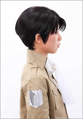 Attack on Titan The Final Season Levi Ackerman Cosplay Costume Wig