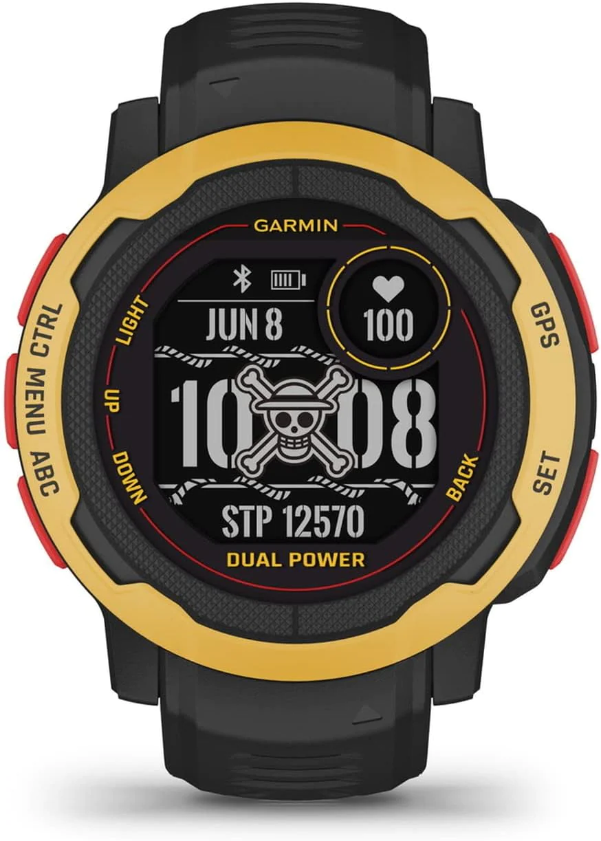 Garmin Instinct 2/2S Dual Power ONE PIECE Luffy Toughness Outdoor GPS Watch