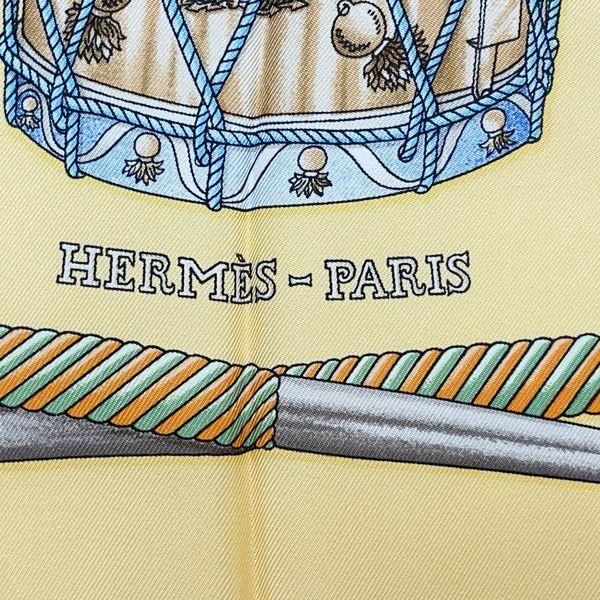 HERMES(エルメス) カレ90 LES TAMBOURS タンブールの太鼓 スカーフ ...