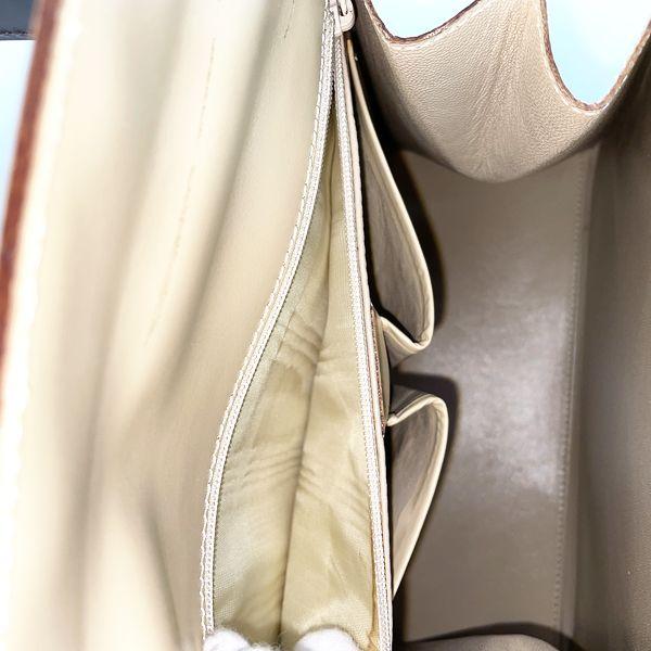 [Used AB/small feeling of use] Celine Vintage Rare Gancini Charm Top Handle  Bicolor Ladies Handbag 20414474