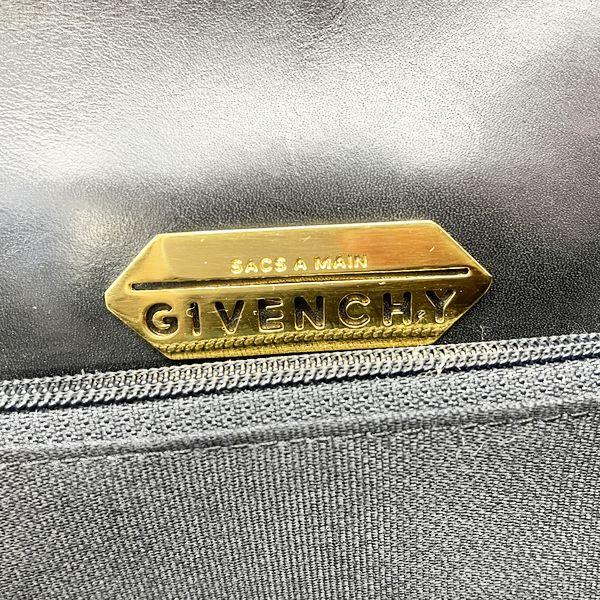 GIVENCHY(ジバンシィ) 4Gロゴ プレート トップハンドル ヴィンテージ ハンドバッグ レザー レディース中古B20230817