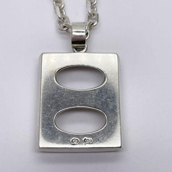 [Used B/Standard] Dr. MONROE Oval Hole Pendant *External chain (925  stamped) Silver 925 Men's Necklace 20429542