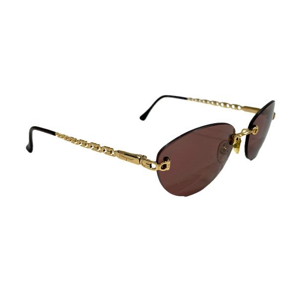 Buy Used B/Standard Salvatore Ferragamo sunglasses Gancini rimless ...