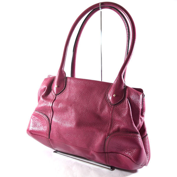 LANCEL Tote Bag Leather Louyetu Purple Ladies Fashion Bag Bag Bag Bag Bag Used