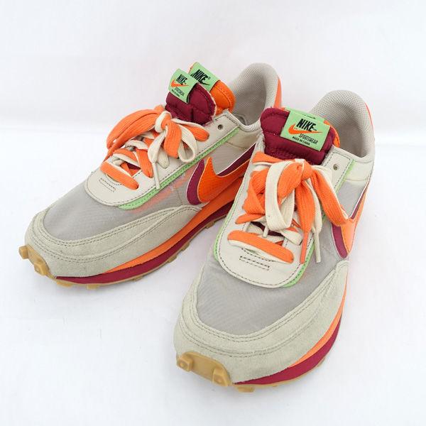 NIKE×sacai×CLOT ◇LD Waffle Orange Blaze/Waffle/Clot/Orange/26.5cm