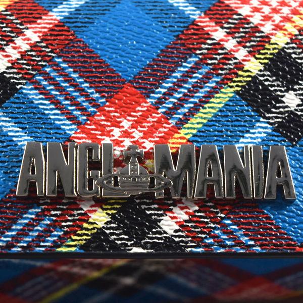 Vivienne Westwood Anglomania ■SHUKA TARTAN 二つ折り長財布  PVC【財布/サイフ/ウォレット/wallet/コイン】ブランド【中古】