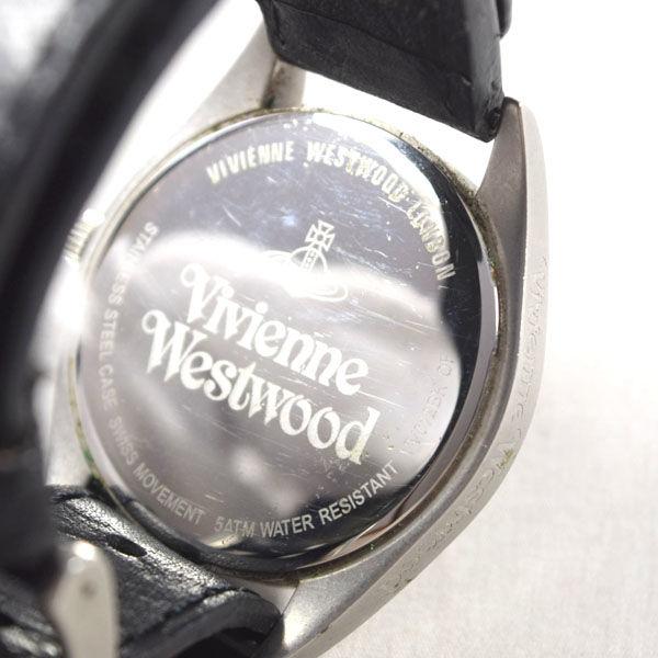 Vivienne Westwood / ヴィヴィアンウエストウッド ■ヘリテージ 腕時計レザー ブラック メンズ クオーツ VV012BK  ブランド【メンズ/MEN/男性/ボーイズ/紳士】【腕時計/うでとけい/ウォッチ/Watch】 【クォーツ】 【中古】