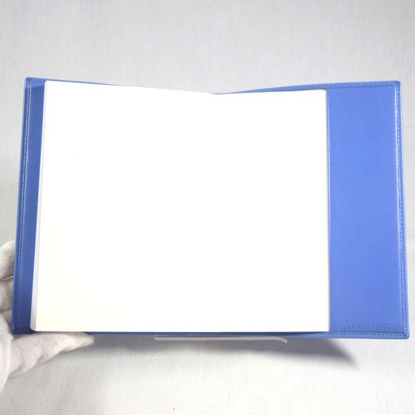 BVLGARI / ブルガリ □ノート ノートカバー 手帳 レザー ブルー