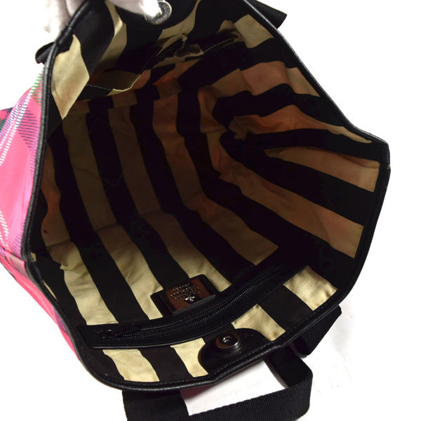 Vivienne Westwood / ヴィヴィアンウエストウッド ■ ORB トートバッグ ナイロン チェック ピンク バッグ / バック / BAG / 鞄 / カバン VW1  [0990010738]