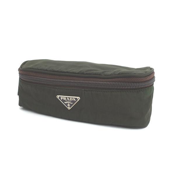 Buy PRADA / Prada Pouch cosmetic pouch dark green nylon brand [bag / bag /  BAG / bag / bag] [used] from Japan - Buy authentic Plus exclusive items  from Japan
