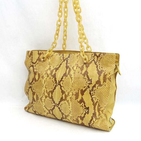 Prada Clutch bag Yellow Brown enamel Woman T8096 | eBay