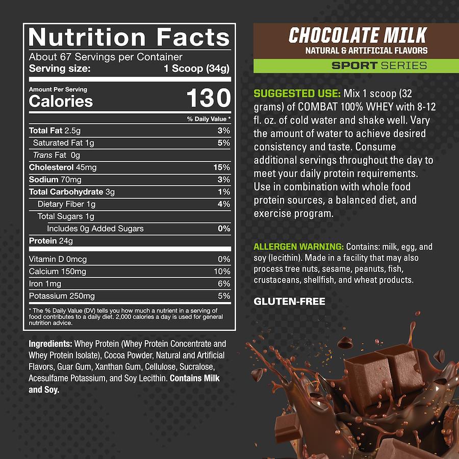 Muscle Pharm（マッスル ファーム）コンバット ホエイ プロテイン 2.2kg チョコレートミルク風味