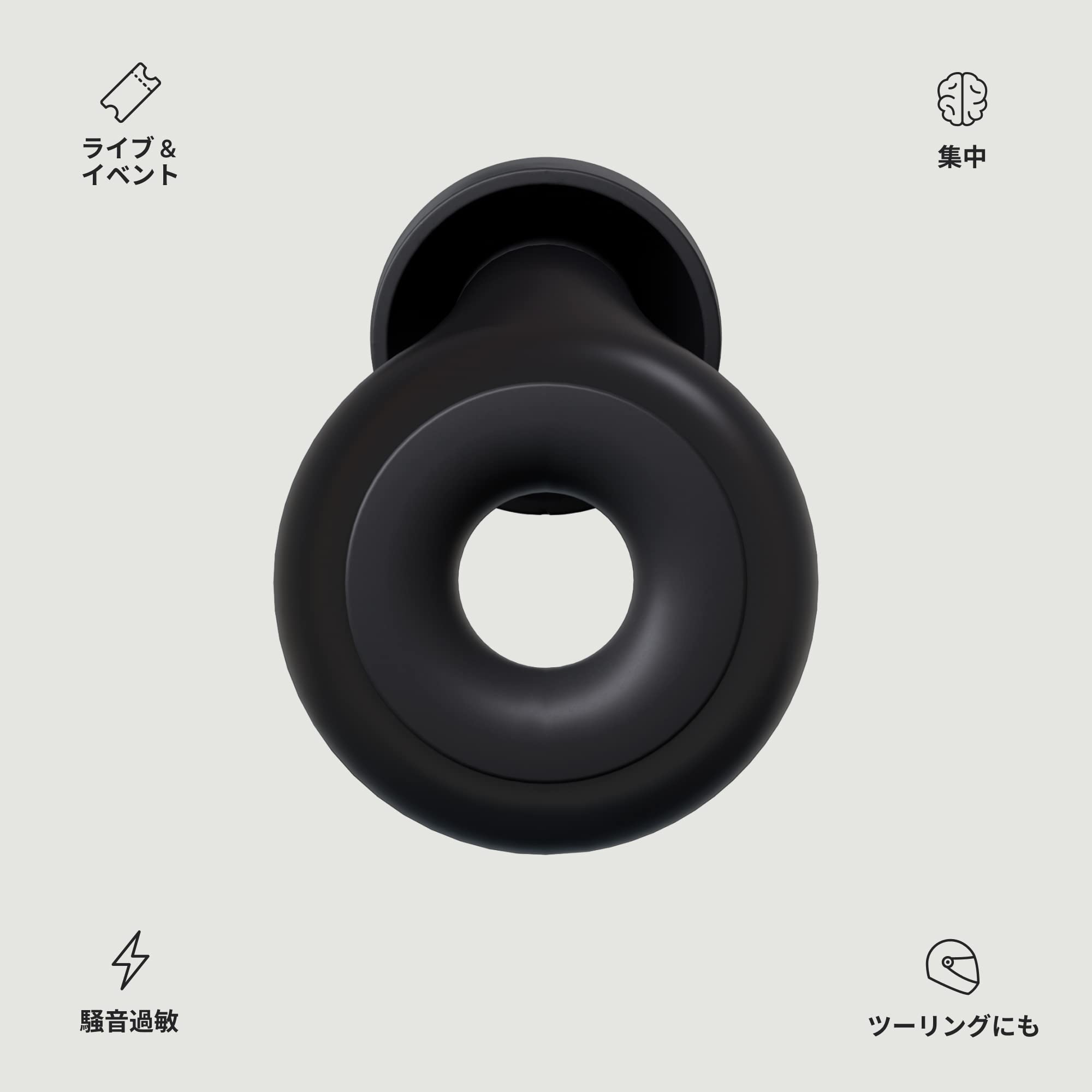Buy Loop Experience Plus Earplugs - Noise Reduction (SNR) 18dB Premium  Earplugs. Ideal for Parents, Noise Sensitive, Musicians, Gig and Bike  Tourers, 4(XS-L) sizes for best fit - black from Japan 