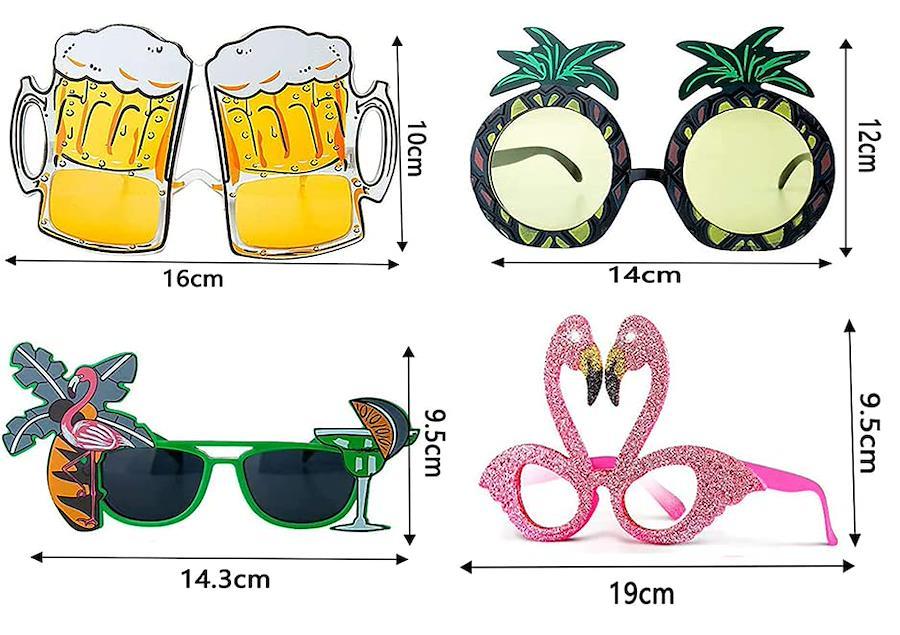 Gold Silver Fingers Glasses Festival Points Men Women Party Sunglasses Large  – API Network