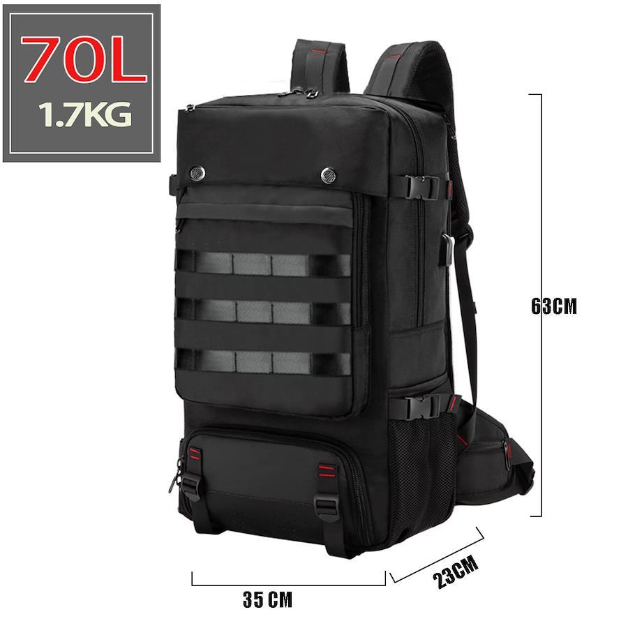 shrradoo] スポーツ アウトドアバックパック 70L 登山 リュック