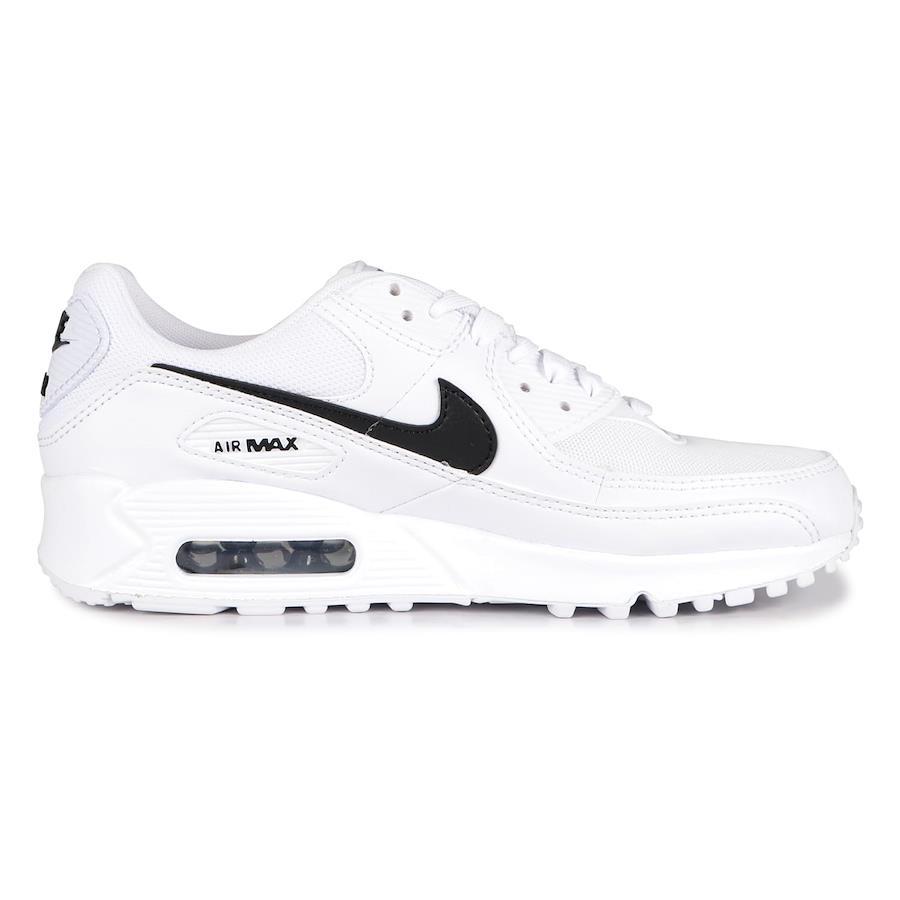 [Nike] WMNS AIR MAX 90 Sneakers Air Max 90 Men's Women's DH8010-101  White/White/Black 25.0 cm [Parallel Import]