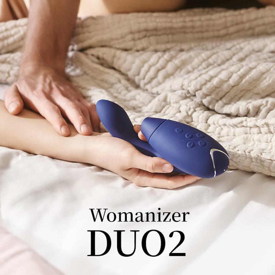 Buy Womanizer Duo 2 Clit Sucking Vibrator - Vibe Sex Toy Clitoris & G-Spot  Blame - Smart Silence - Rabbit Vibrator 14 Stimulation Levels - Waterproof  - Blueberry from Japan - Buy