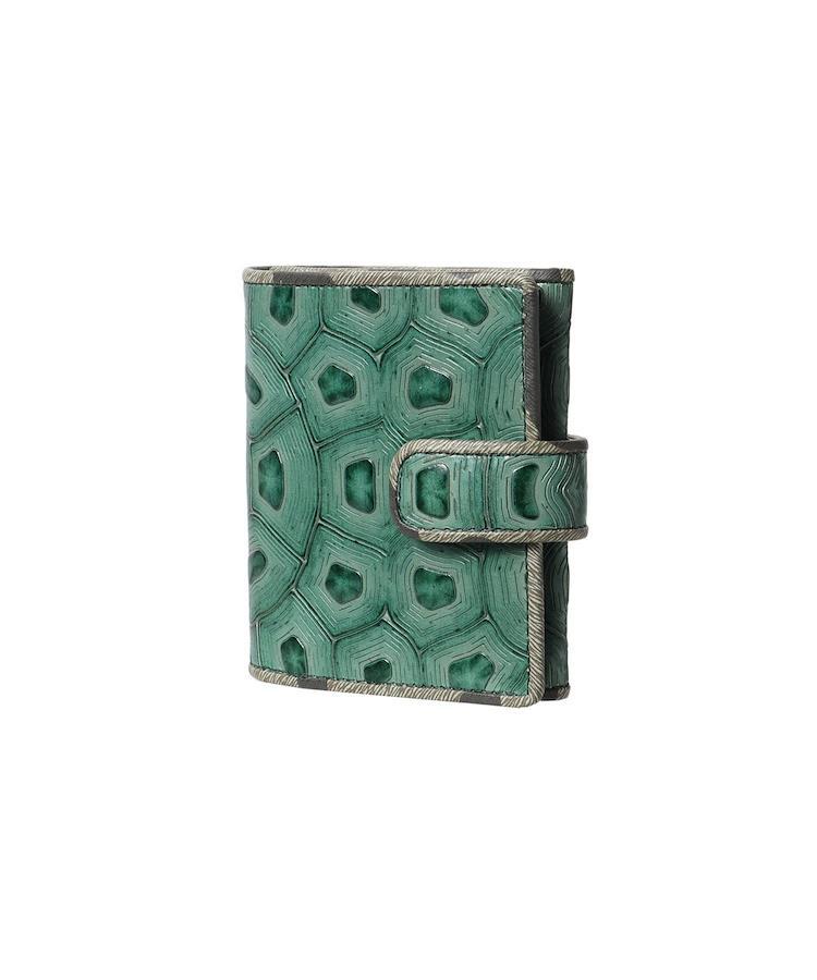 Buy [Hiroko Hayashi] COLLABORAZIONE Thin Bifold Wallet Dark Green