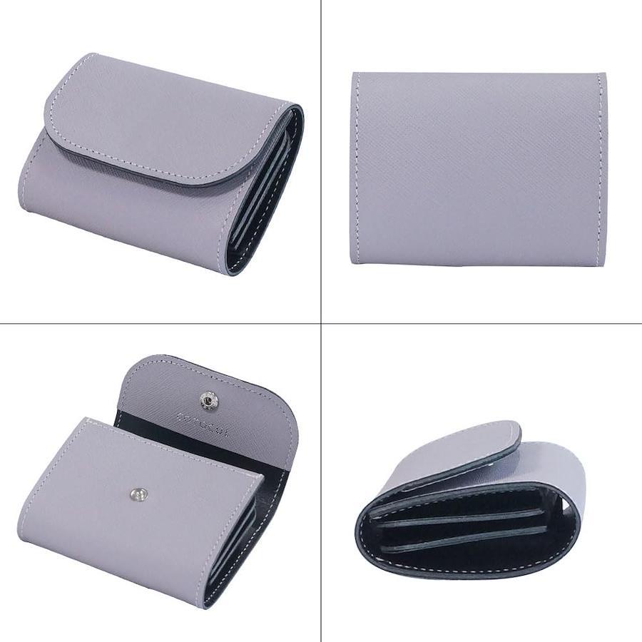 [COTOCUL] コトカル ミニ財布 本革 都レザー はんなり お札が折れない 二つ折り 小さい財布 レディース メンズ (パープル) パープル 紫色