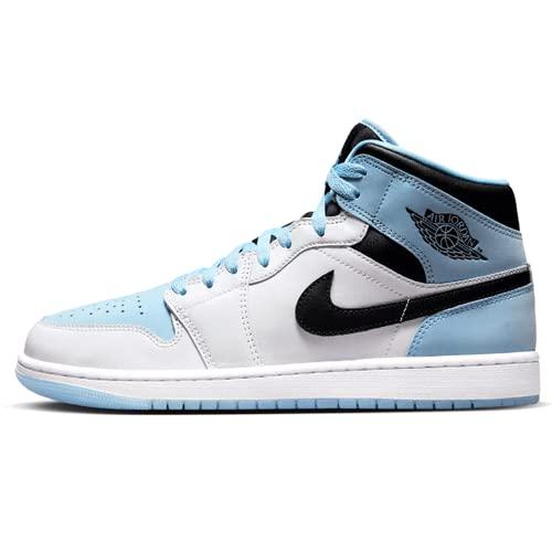 Buy [Nike] dv1308-104 AIR JORDAN 1 MID SE WHITE/ICE BLUE-BLACK Air