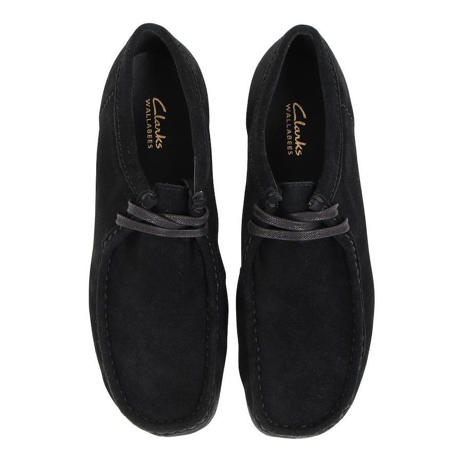 Clarks wallabee / EVO waterproof UK4 黒 - ファッション