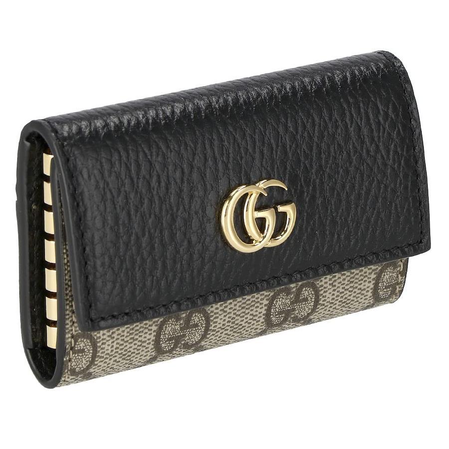 Gucci GG Marmont Leather Key Case in Black