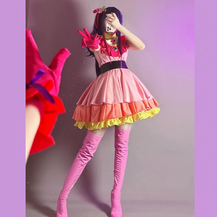 OSHI NO KO Anime Ai Hoshino Idol Outfit Cosplay Costume