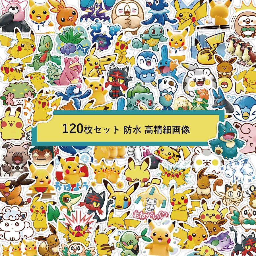 Buy FOR Pokemon Stickers, Set of 120, Waterproof, High Definition