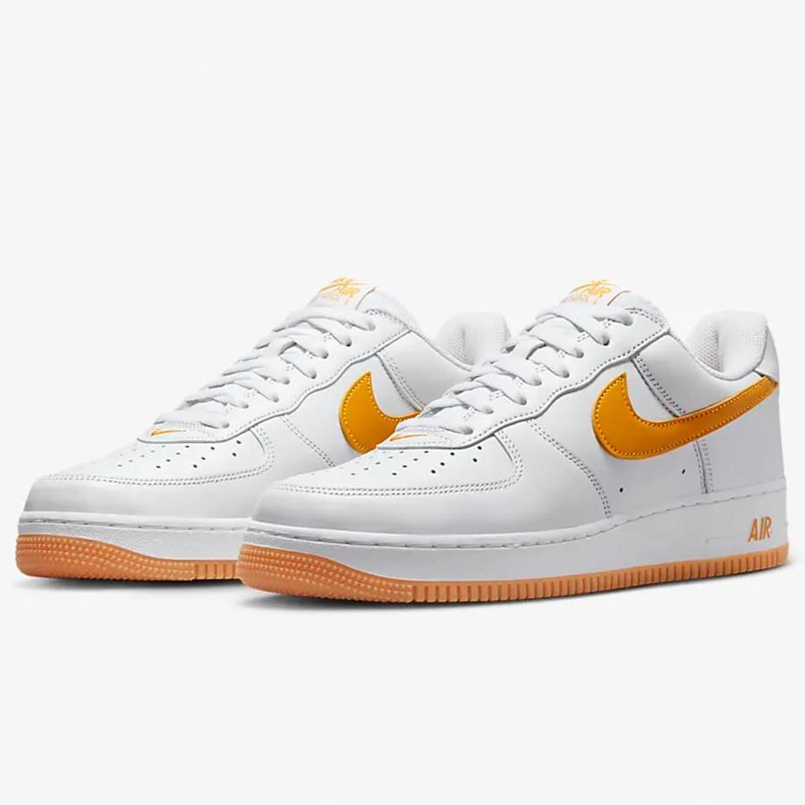 [Nike] Air Force 1 Low Retro [AIR FORCE 1 LOW RETRO] White/Gum  Yellow/University Gold FD7039-100 Genuine Japanese Product 28.0cm