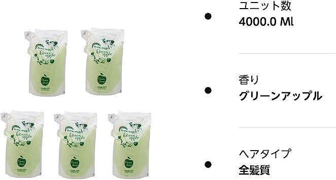 サニープレイス ナノサプリ クレンジングシャンプー 800ml×5個セット グリーンアップル 日本の商品を世界中にお届け ZenPlus