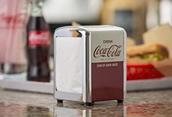 Buy Tablecraft CC381 Coca-Cola Napkin Dispenser, Half, Red by Ta