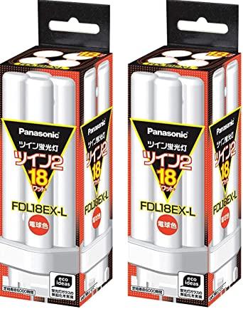 (Bulk Purchase) Panasonic Panasonic Twin Fluorescent FDL 18W FDL18EXL Bulb  Color [x2 Set]