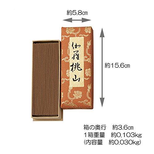 線香 日本香堂 伽羅 桃山 バラ詰 548 茶 0.03kg 25分 548-