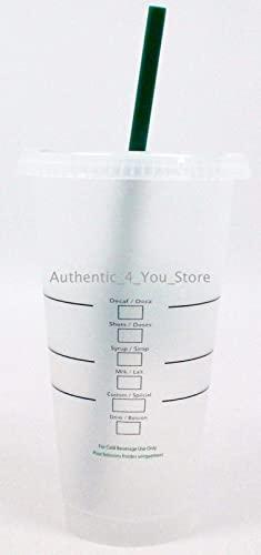 Plastic Reusable Cold Cup with Lid & Straw - 24 fl oz: Starbucks