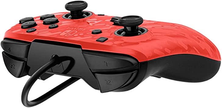 PDP Faceoff Deluxe+ Audio Wired Controller - Red Camo