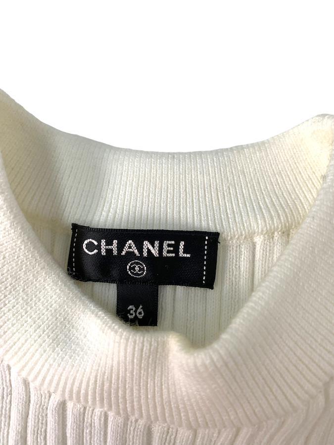 Buy Chanel P70827K10079 Cut and sew 36 White Logo 21SS [Used