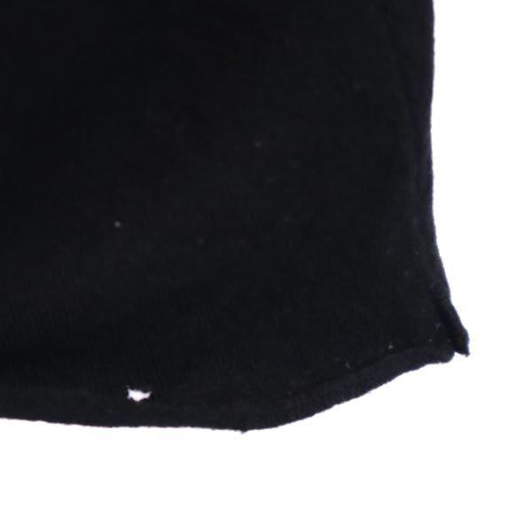 エンポリオアルマーニ イタリア製 ウールブレンド ニット 46 ブラック系 Emporio Armani 長袖 セーター ロゴ レディース   【231014】