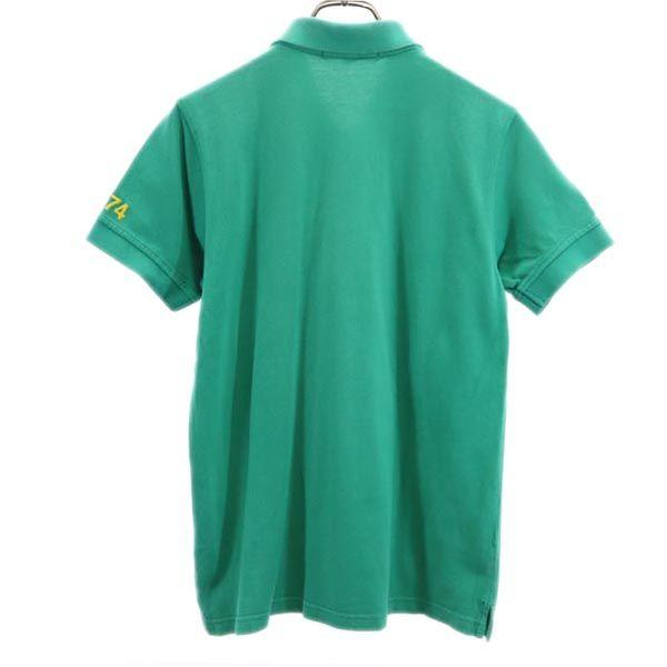 ライルアンドスコット ロゴ刺繍 ゴルフ 半袖 ポロシャツ M グリーン系