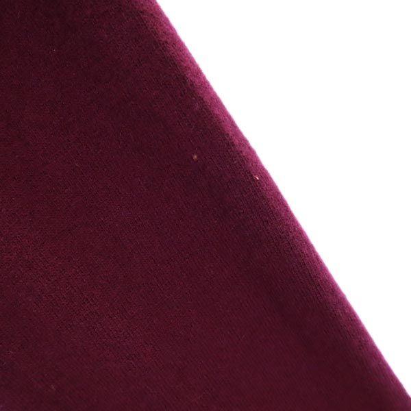 L着丈コムデギャルソンシャツ ウール100％ イタリア製 Vネック ニット L パープル系 COMME des GARCONS SHIRT 長袖 セーター メンズ   【231020】
