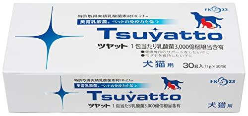 ニチニチ製薬 ペット用 濃縮乳酸菌サプリメント ツヤット ソフト顆粒 FK-23乳酸菌3000億個 30g 1.0g×30包