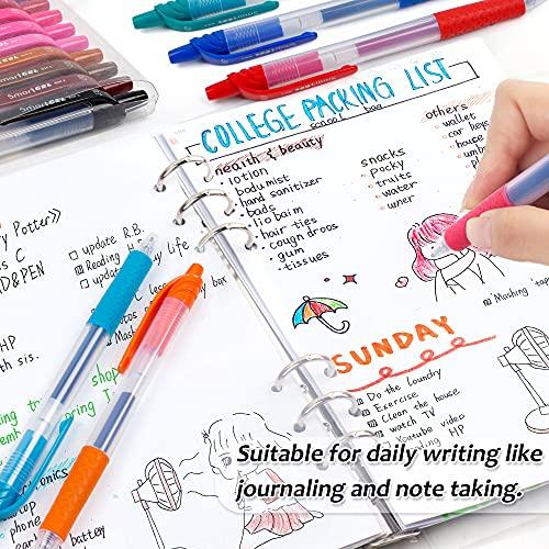 Lineon Gel Ballpoint Pen, Retractable Type, 20 Colors, 0.7mm Color ...