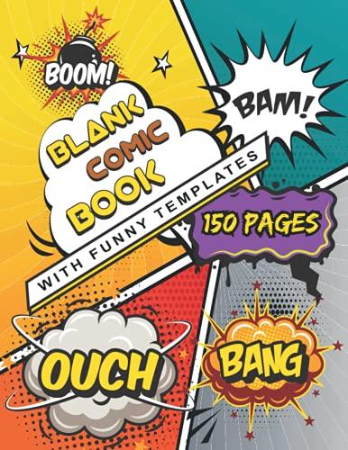 Buy Blank Comic Book: Create Your Own Graphic Novel with a Variety of  Templates - Bright Colors from Japan - Buy authentic Plus exclusive items  from Japan