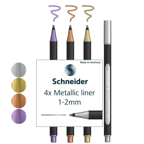 Schneider Metallic Liner Paint it 020 Nib: 1-2mm 4-color set ML1501  Water-based marker