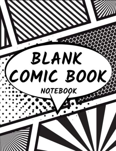  blank comic book 150 pages: blank empty comic book