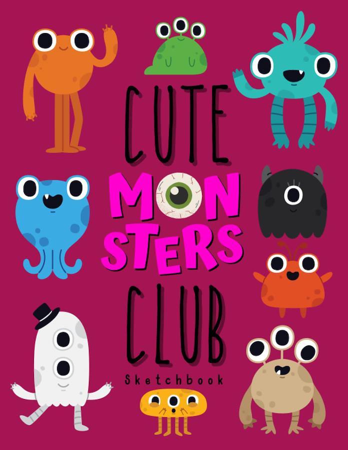 Buy Sketch Book For Kids. Cute Monsters Club: Blank Drawing Book For Kids  120 Pages. 8.5x11in Cute Monsters Large Sketchbook from Japan - Buy  authentic Plus exclusive items from Japan