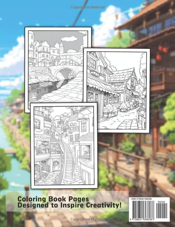 Buy Relaxing Ghibli Town Coloring Book: Unleash Your Artistic Talents in  the Whimsical Journey with 30 Charming Ghibli Town from Japan - Buy  authentic Plus exclusive items from Japan