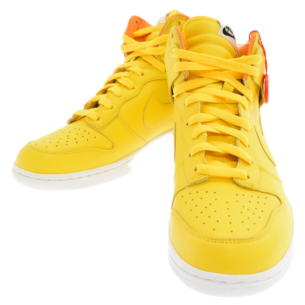 Nike 2010 year made DUNK HIGH QUESTLOVE Quest love Dunk high cut sneakers  yellow 434245-700 US11/29cm 29.0cm yellow