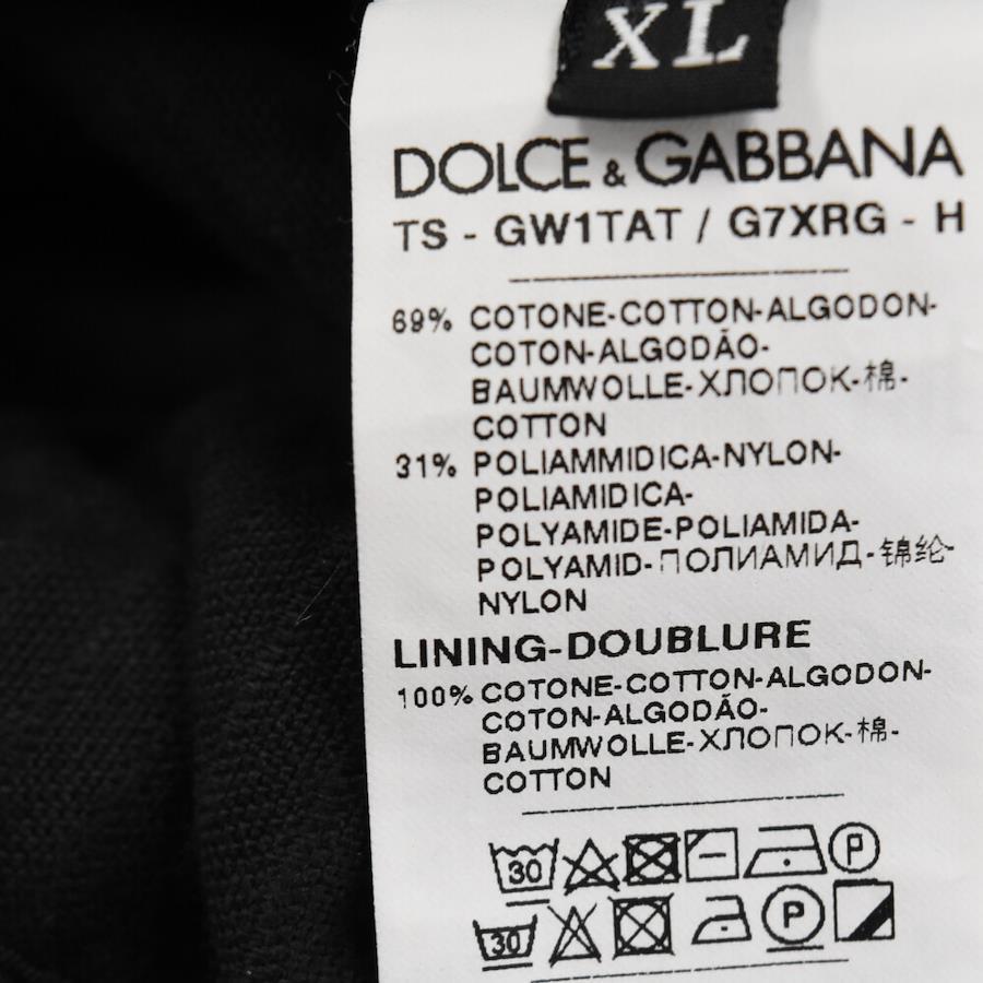 DOLCE & GABBANA ドルチェアンドガッバーナ コーデュロイxナイロン切替 カーゴパンツ GW1TAT G7XRG ブラック74センチ裾幅