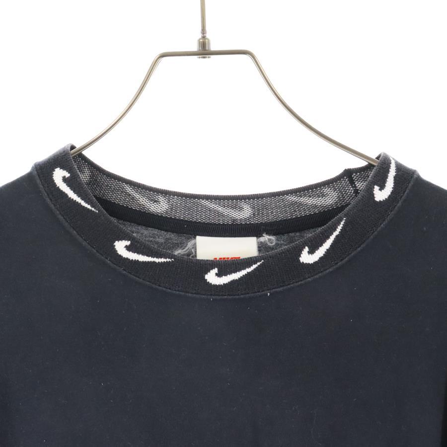 Nike 20SS×STUSSY NRG BR LS KNIT TOP Stussy Rib Logo Long Sleeve Long Sleeve  T-Shirt Black L Black
